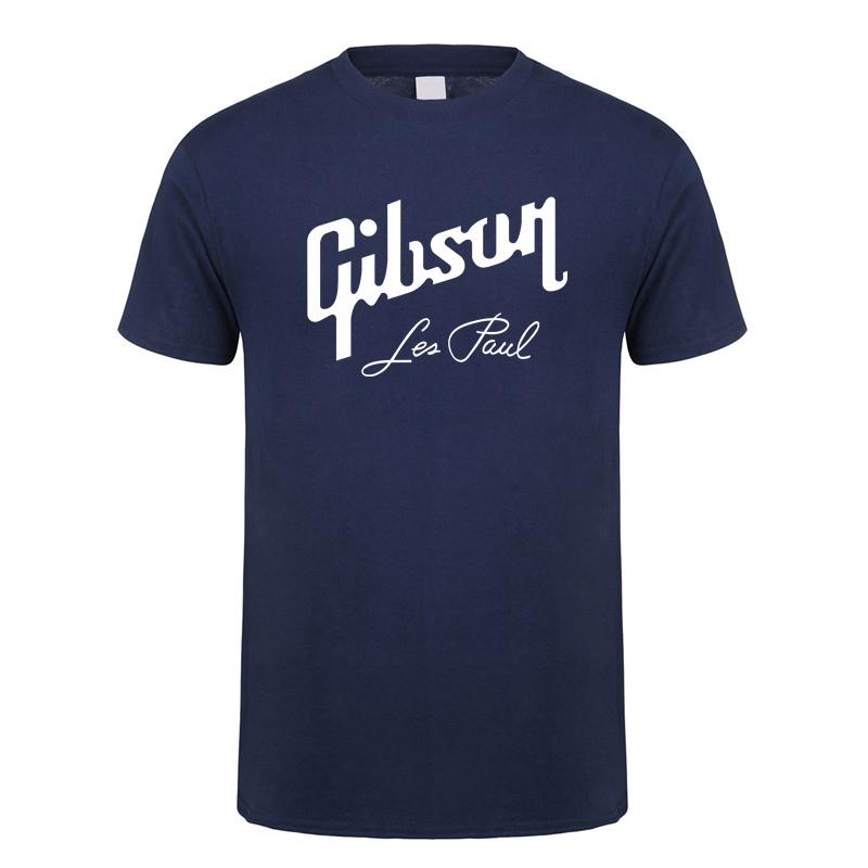 Kytarové tričko Gibson Léto Pánské Krátký rukáv Bavlněná trička Gibson Les Paul Pánské Topy Tričko LH-094 Cyklistický dres