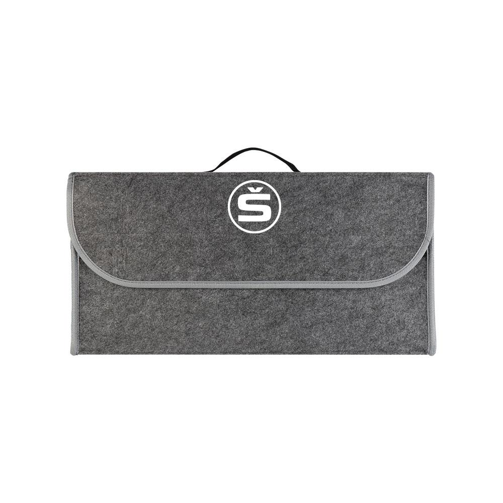 NADH5 Car Trunk Storage Box Foldable Felt Car Organizer Stowing Tidying Box Car Accessories For Skoda S Fabia Octavia VII Karoq Kamiq