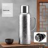 Pure Titanium Large-Capacity Insulated Kettle with Temperature Display - Portable Moka Pot for Home or Outdoor Travel