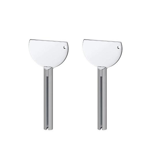 2Pcs Stainless Steel Toothpaste Squeezer Metal Paint Cream Cosmetic Tube Squeezer Key Roller