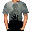 Letnia Moda Horror Art Drukowana 3D The Walking Dead Fajny Spersonalizowany Street Fashion T-shirt