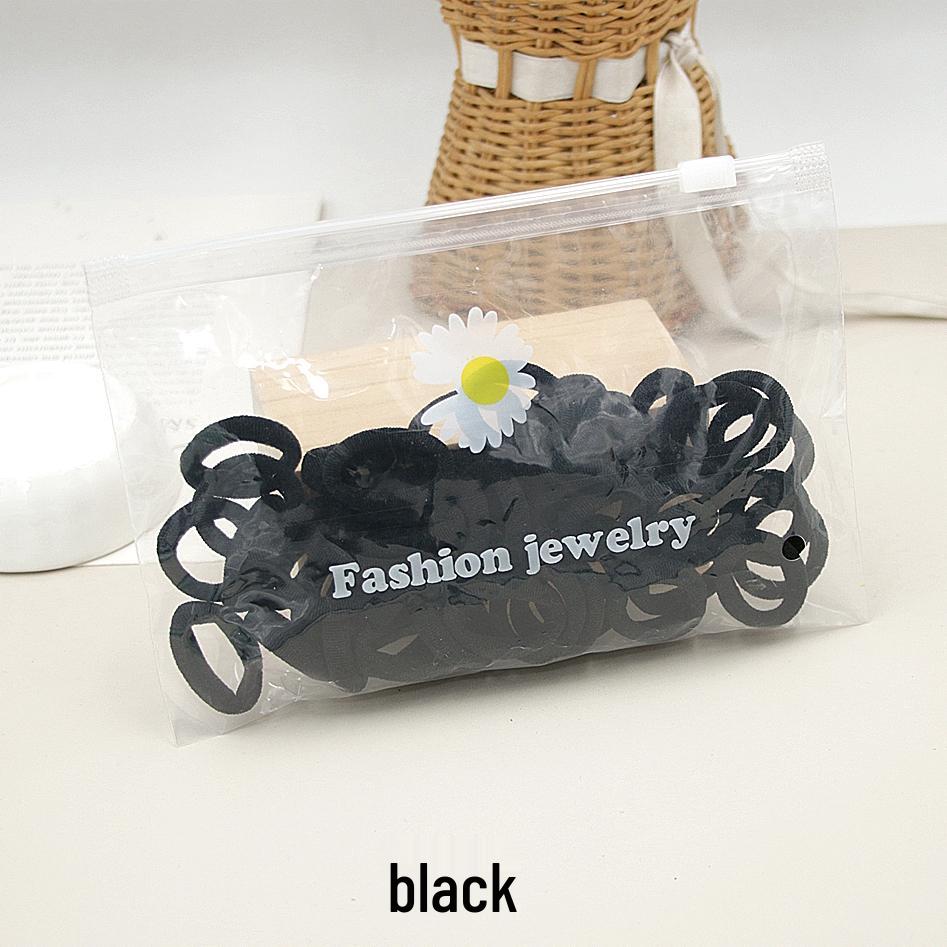 Korean Style Cute Elastic Hair Ties for Little Girls – Adorable Rubber Band Accessories