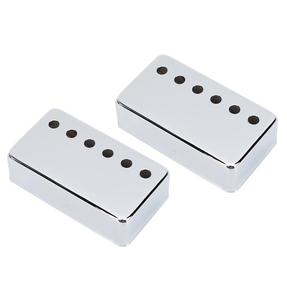 2Pcs Pickup Cover Metal Musical Instrument Accessories for 6String Electric Guitar