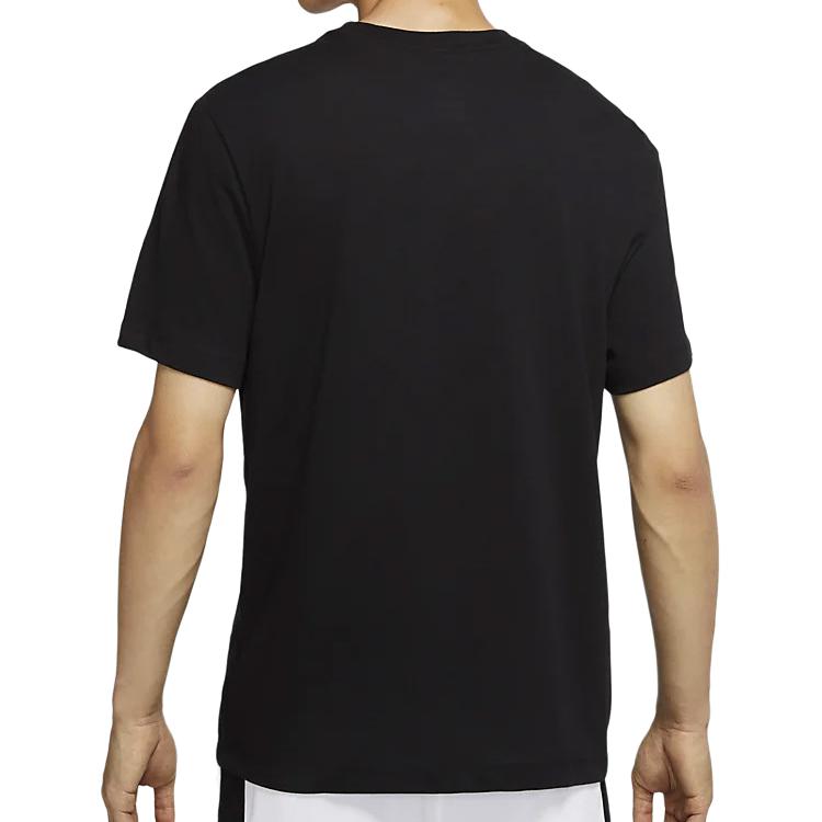 Nike T Shirts Men's Black Crew Neck Moderate Straight Fit CV1041-010