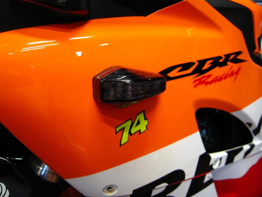 POSH FAITH Motorcycle Aero LED Turn Stream Type Smoke 097003 Signals, (2-Pack), Single, Lens,