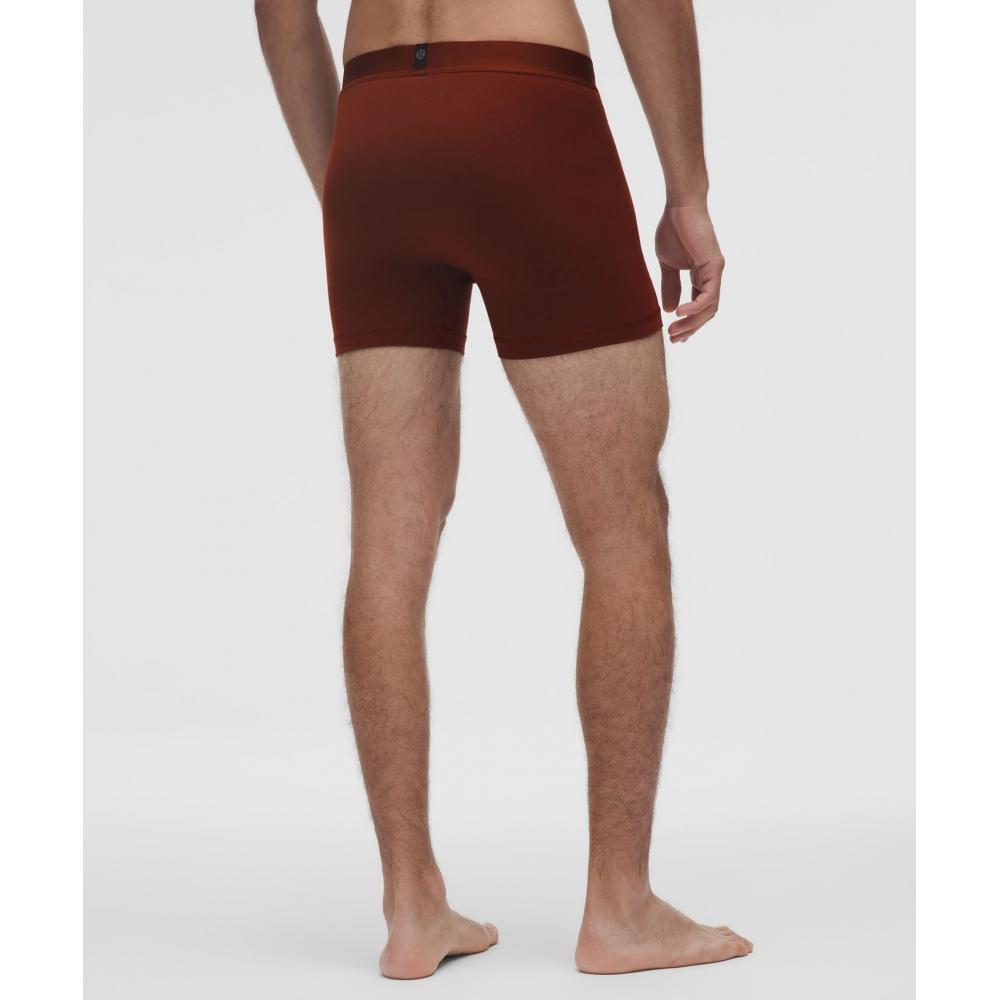 Lululemon Always In Motion Boxer 5   5 Pack True Navy Rockwood raInforest Green Olive Brown Nutmeg
