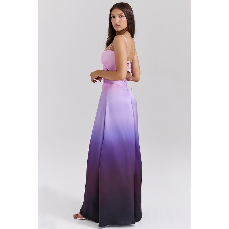 Female slim backless long skirt dress for women long evening dress