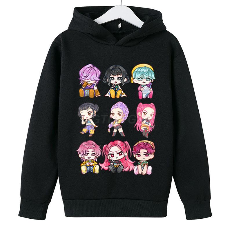 Kinder Unisex Hoodies & Sweatshirts KPop Dämonenjäger Mode Kinder Hoodie Lässiger Hoodie