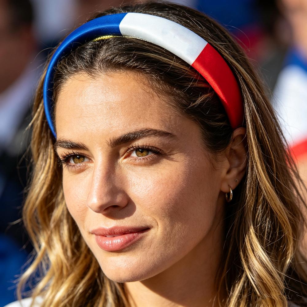2026 3 Stück Fahnen Länder Set Stirnband Haarspange für Frauen Fußballfans Mode USA Mexiko Kanada Deutschland Fahne Haaraccessoire