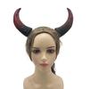 Devil Horn Headband Realistic Bull Horn Costume Accessory Gothic Halloween Dress Up Hair Hoop for Halloween Christmas Party Cosplay Events