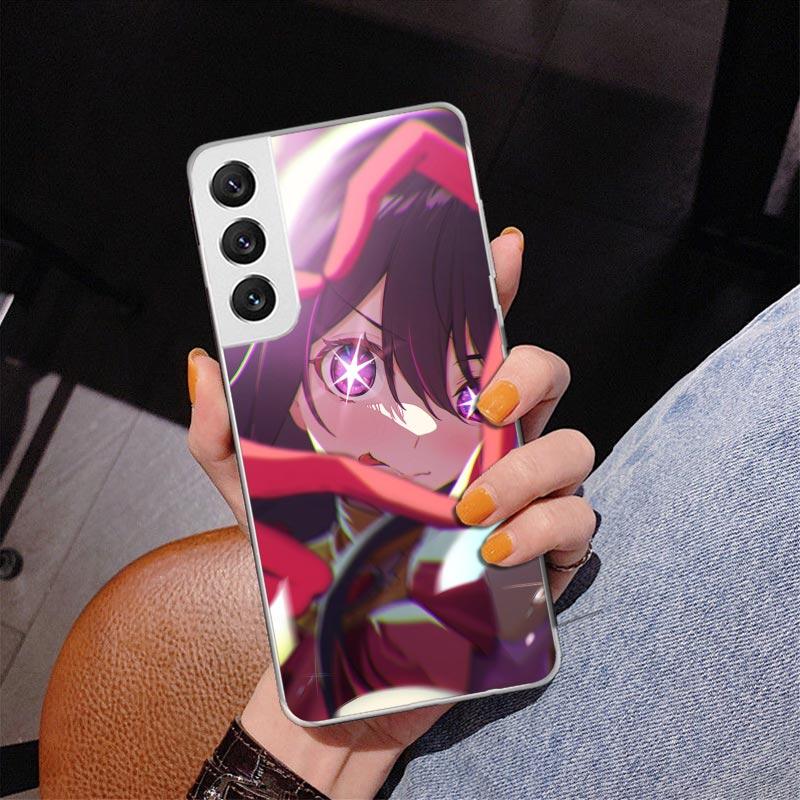 Japan Anime Oshi No Ko Phnoe Case for Samsung Galaxy S26 S25 Edge S23 S24 Ultra S22 Plus S21 S20 FE Unique Cover Soft Coque Gala