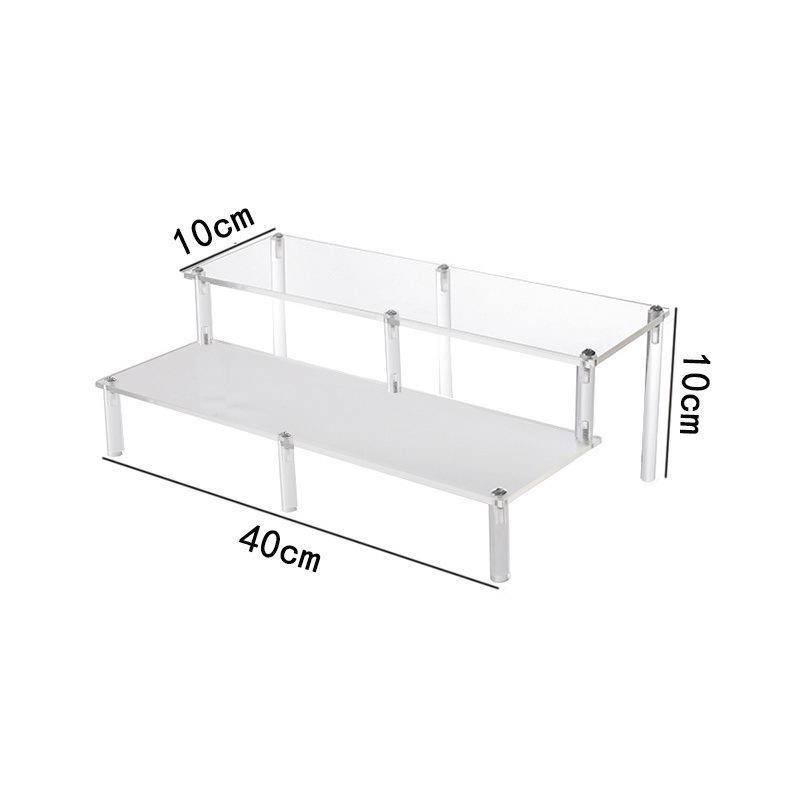 Acrylic Multi-layer Trapezoidal Display Stand for Figures & Jewelry