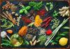 Kitchen Themed Wall Art Decor Colorful Spice and Spoon In Table Metal Tin Sign Food Cooking Ingredients Metal Art Print Decor