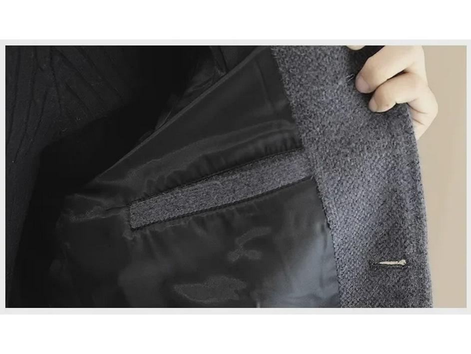 Men's High-End Short Wool Coat – Thickened Autumn/Winter Casual Jacket