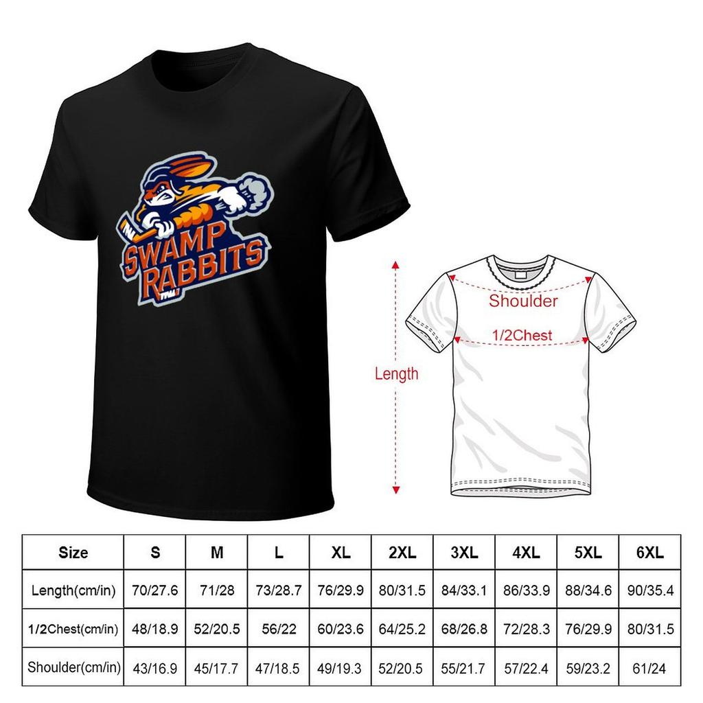 GREENVILLE SWAMP RABBITS T-Shirt Oversized T Shirt Plus Sizes Mens Clothing