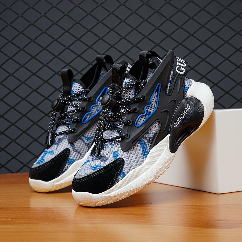 

Boys shoes breathable summer hollow 2025 middle and older children non-slip running shoes sports shoes new children s mesh shoes mesh surface 39