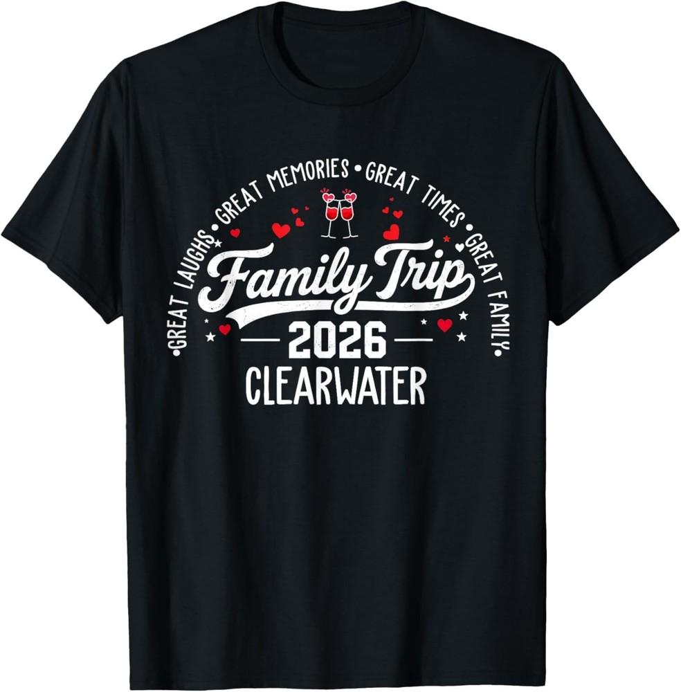 Clearwater 2026 Vacation Family Trip Matching Family T-Shirt L