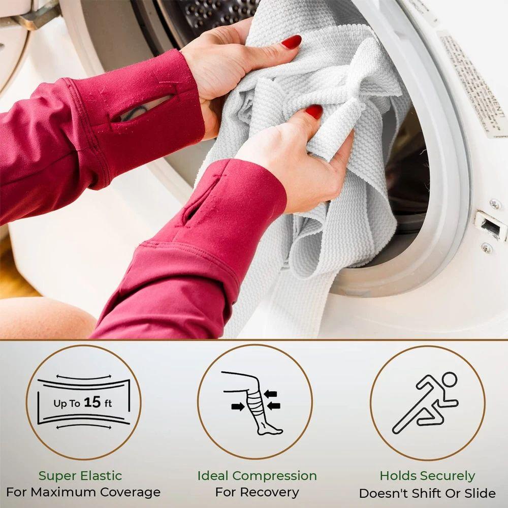 1Roll Breathable Elastic Compression Bandage Stretch Cotton High Elastic Bandages  Sports Protector