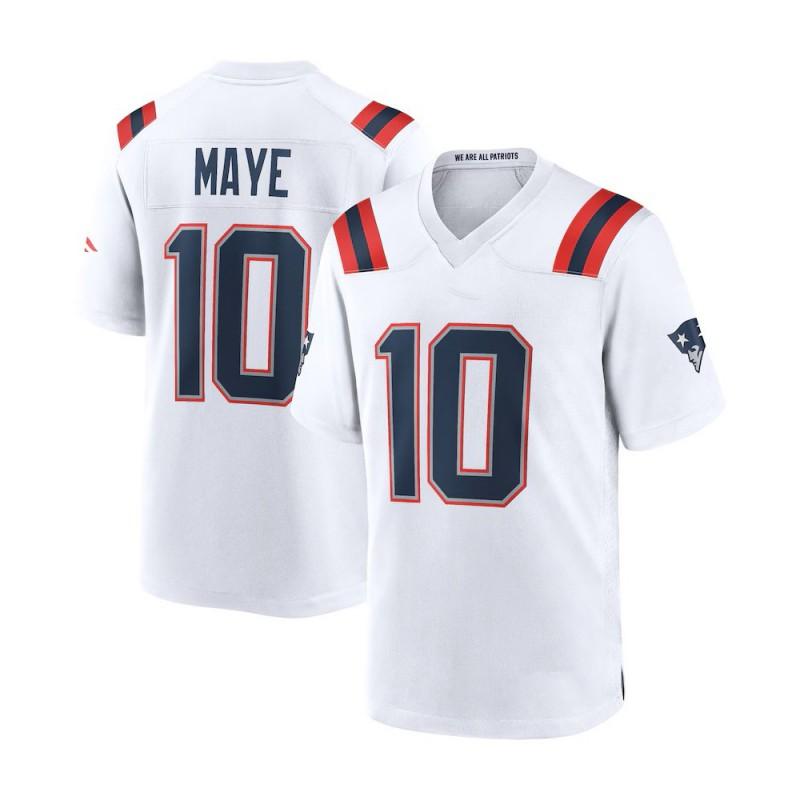 Embroidered Football Jersey - Patriots 10 Maye 12 Brady Men Women Adult Sports Uniform