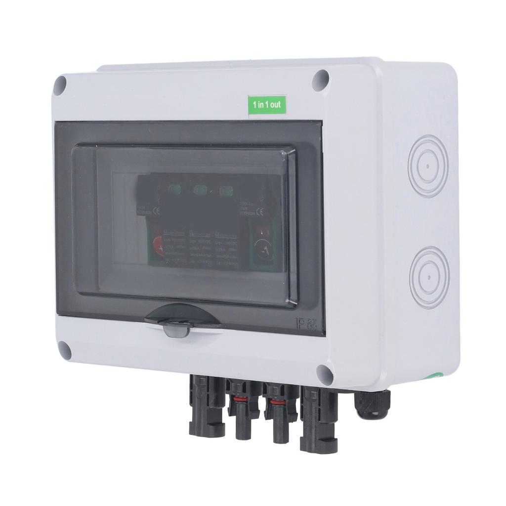 DC1000V Solar Combiner Box 1 In 1 Out IP65 Waterproof PV Distribution Box with 20?40KA Surge