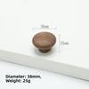 Nordic Style Cabinet Knob Handle Wooden Round Wardrobe Drawer Handles Square Solid Wood Lockers Knob Handle Cabinet Doors