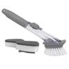 AT21-Professional Long-Handled Cleaning Brush Multi-Purpose Dish Brush Dish Brush With Soap Dispenser