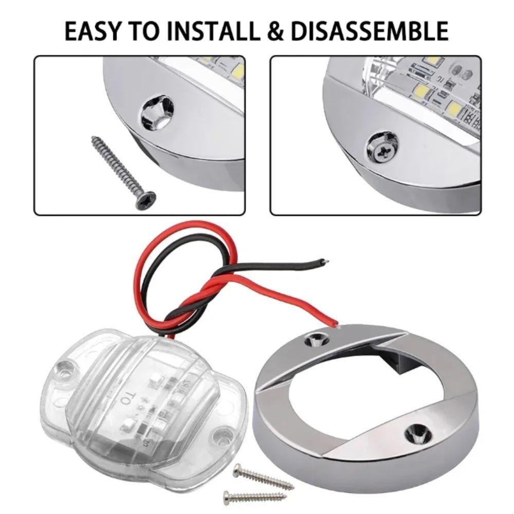 Round Marine Boat Lights Waterproof Yacht Light Safety Light Boat Accessories  Marine Use