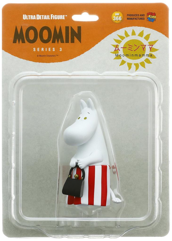 MEDICOM TOY UDF MOOMIN Series 3 Moominmamma Figure 91mm Tove Jansson Original Art PVC Collectible
