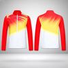 Unisex Quick-Dry Sport Set Team Activities Breathable Stand Collar Long Sleeve Top Pants