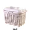 Dual-Layer Large Capacity Handheld Basket for Kitchen and Supermarket Use