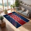 Boston Red Sox Crystal Velvet Rug, Custom Name Text Personalized Non‑Slip Floor Mat for Home Decor Gift