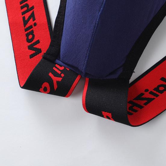 Men Thong Mid-rise U-Convex Breathable Moisture-Wicking Elastic Waist Briefs Moisture-wicking Underwear Daily Wear