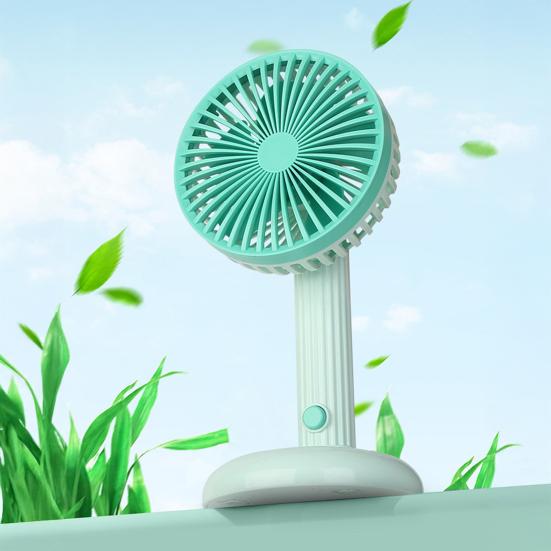 Personal Handheld Fan with Detachable Base 3 Speeds USB Rechargeable Small Desktop Fan Adjustable 90 Degree Tilt Mini Fan for Travel Indoor Outdoor