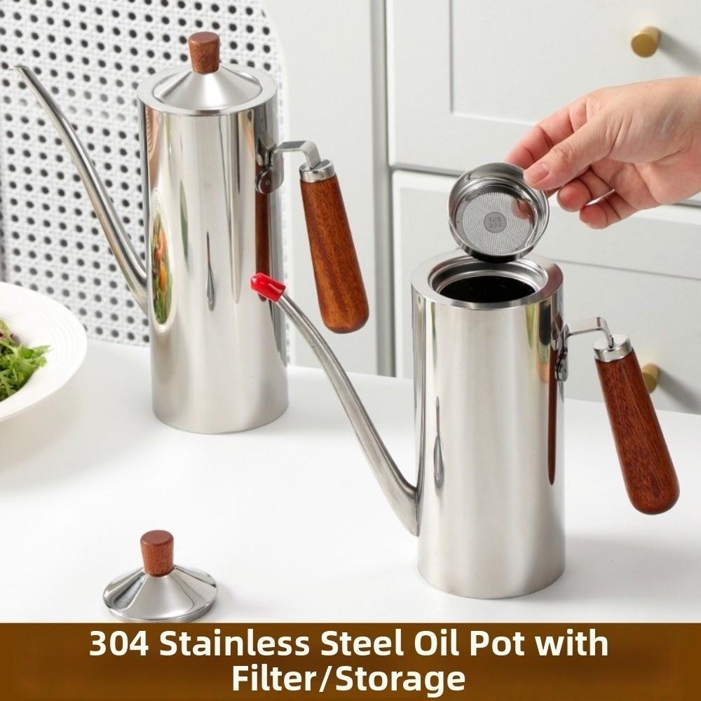 Drip-Proof Kitchen Oil Bottle Large Capacity Condiment Dispenser Olive Oil Jug Cooking Equipment