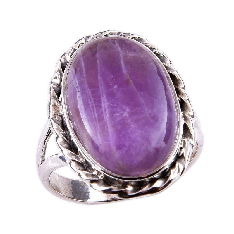 Natural Tiffany Stone Gemstone 925 Solid Sterling Silver Jewelry Ring S.6 J9i69