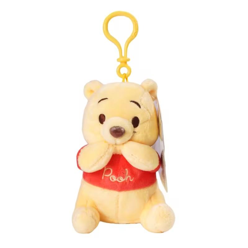 Original Anime Pokemon Kawaii Pikachu Keychain Gengar Mew Jigglypuff Mimikyu Stuffed Toy Cute Plush Keyring Doll Pendant Gift