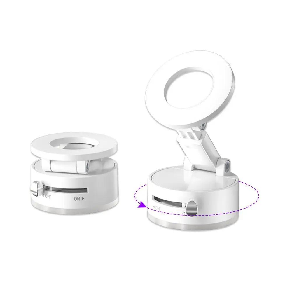 Vacuum Magnetic Suction Cup Folding Swivel Stand Double-sided Suction Cup Strong Magnet Vacuum Suction Cup Mount Car Holder For iPhone/Android