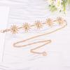 Gothic Metal Sun Belt For Women Fashion Hight Waist Sun Chain Jewelry Gift Wedding Sash Celestial Waist Chains Accessories