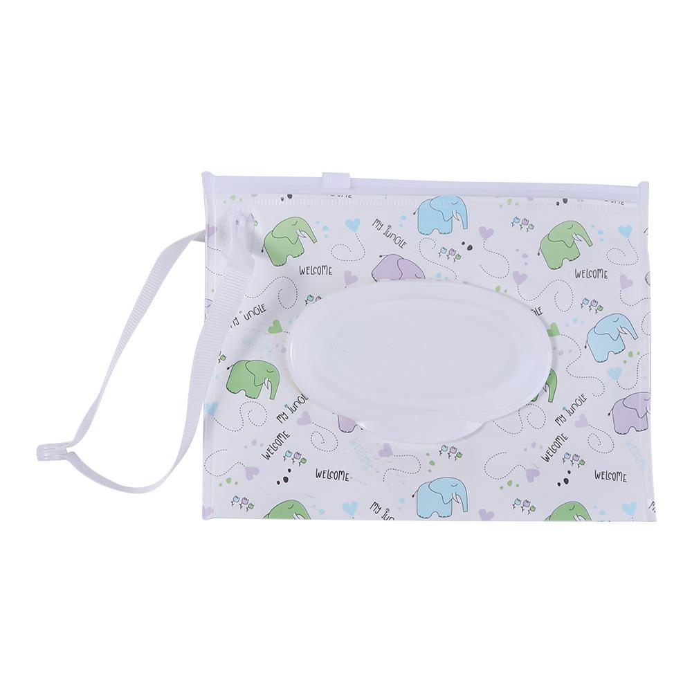 Lightweight Cute Reusable Eco-friendly Refillable Portable Wipes Case Wet Wipes Box Wipes Container Wet Wipes Bag