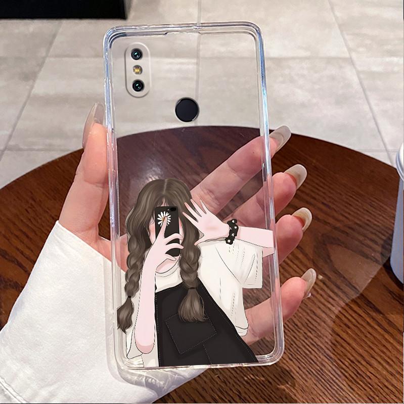 Case For Xiaomi Mi A2 (Mi 6X) Clear Luxury Cute Love Rabbit Funny Soft TPU Silicone Phone Case For Xiaomi Mi A2 Lite Back Cover