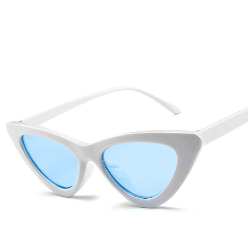 Stylishy Cat-Eye Sunglasses Women Classic Personalized Sunshade Classic Style Stylish Black Red Small Frame Triangle Female Gafas De Sol
