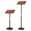 Adjustable Floor-Standing Reading and Music Stand with Book Shelf and Laptop Lift
