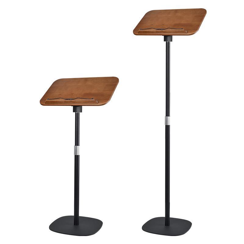 Adjustable Floor-Standing Reading and Music Stand with Book Shelf and Laptop Lift