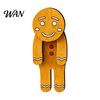 Santa Claus Fridge Magnets Christmas Wooden Dangle Toy, Refrigerator Magnet, Cute Cartoon Small Holiday Gifts for Friends Snowman Elk Magnetic