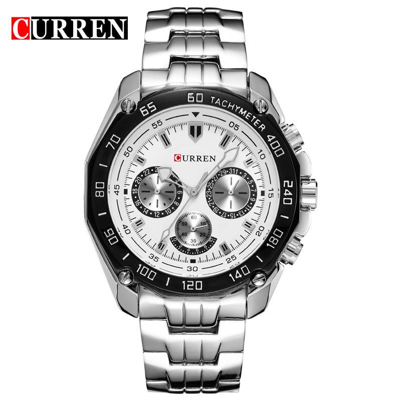 Curren Kareen 8077 Men s Quartz Steel Band Casual Business Wristwatch
