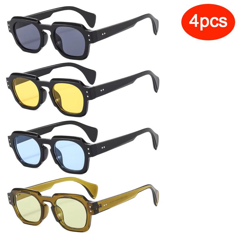 Protective Glasses Fashion Square Women Luxury Brand Sunglasses Retro Designer Men Trending Black Grey Sun Glasses Shades UV400