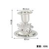 2pcs Vintage Zinc Alloy Candle Holders Elegant European Table Decor for Romantic Dinner Home Centerpiece