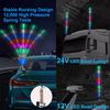 60cm RGB Car Antenna Lights 12/24V Auto Directional Indicator Lights LED Car Whip Lights Flagpole Antenna Rgbwhips