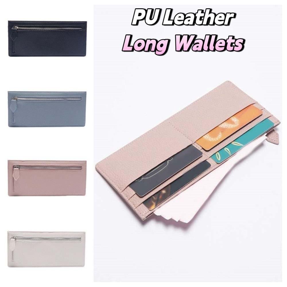 ID Credit Card Long PU Leather Wallets Multi Function Coin Purse Women Clutch Bag  Business