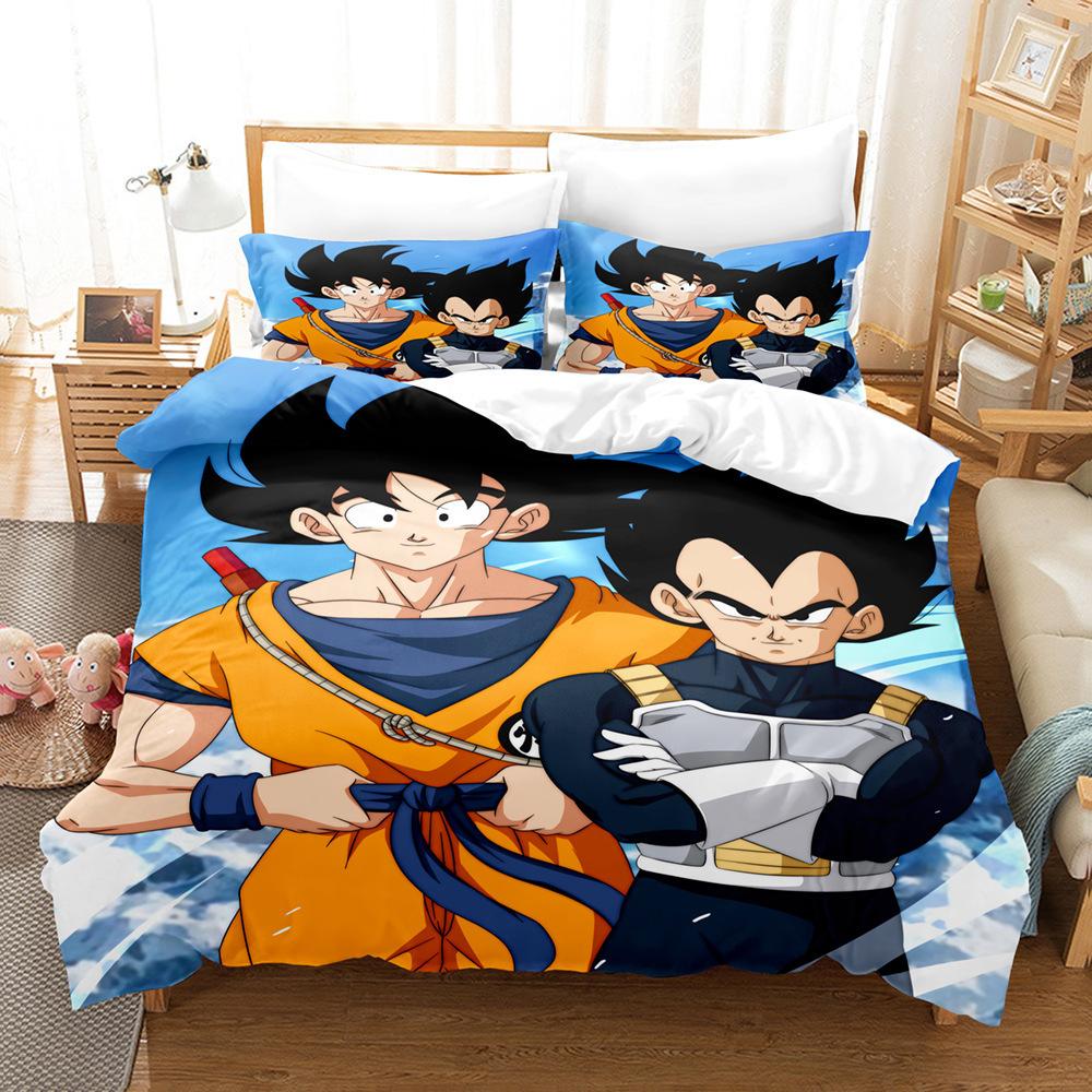 Animation Three-Piece Set, Dragon Ball Animation 3D Digital Printing Three-Piece Set